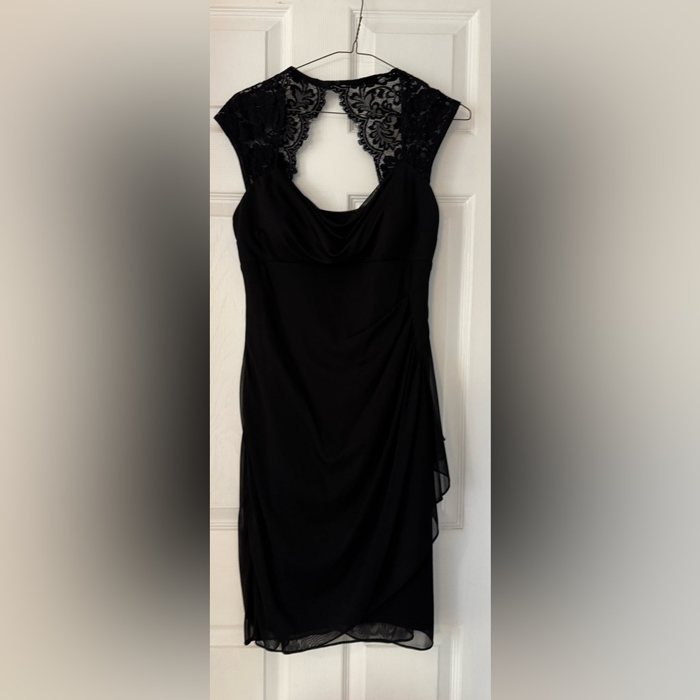 Cache Elegant Black Strapless Dress